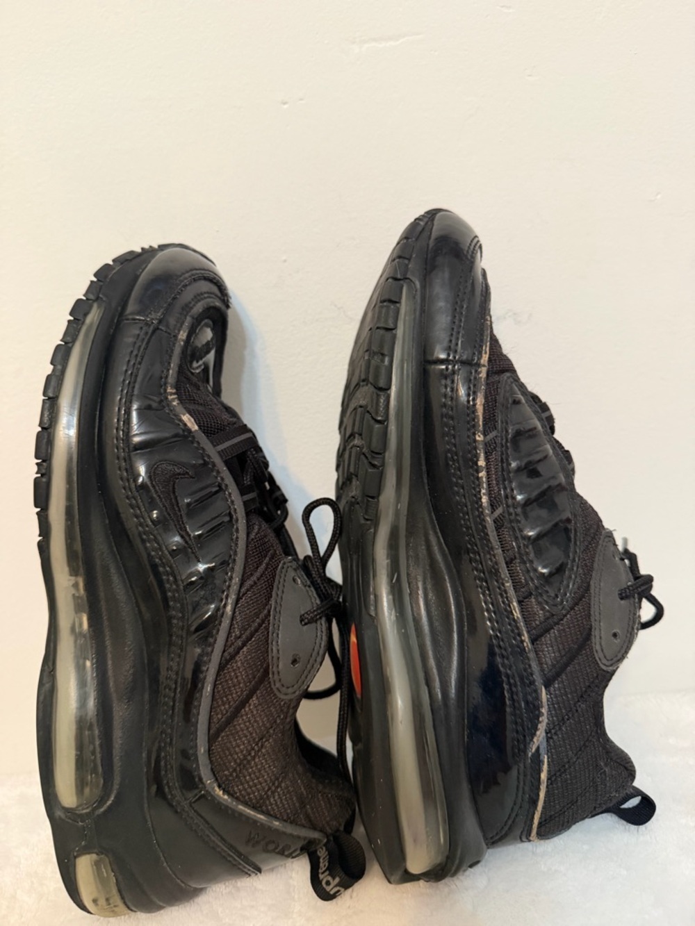 Nike Supreme x Air Max 98 Black Men's Size 7.5 Sneakers - Picture 12 of 16